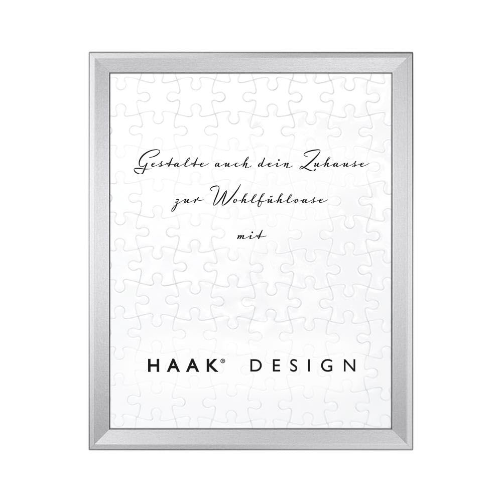 RICO Puzzle Frame 61 x 91.5 cm, Brushed Aluminum Decor