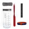 LUNCHS 650 mL Sourdough Starter Set with Glass Jar, Lid, and Temperature Sticker (Single Set) view 1