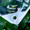 LCYFBE Transparent Waterproof PVC Tarp with Rope, 2.1 x 4 m view 1