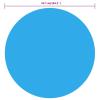 Ailgely Blue Round Pool Solar Cover, 417 cm view 3