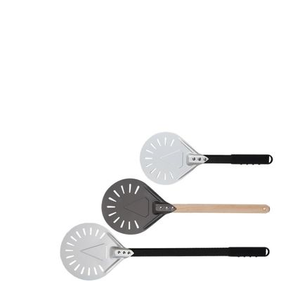 WANGBINGXING 7-Inch Aluminum Pizza Peel with Wooden Handle, 44 cm