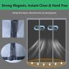 Magnetic Insect Screen Door Curtain, Gray, 285 x 225 cm view 4