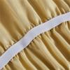 Morbuy Elastic Wrap-Around Bed Skirt with Ruffles, 38 cm Drop, Microfiber, 3-Sided, US Queen, Black view 3