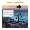 K&F CONCEPT Black and Orange Video Tripod with Fluid Head, 200 cm view 2