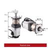 FUNTLY 400 W AC Servo Motor, 200–240 V, 1.3 Nm, with Precision Planetary Gearbox, 35:1 view 3