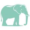 GRAZDesign Elephant Wilderness Wall Decal for Living Room, Bedroom, Hallway – 75 x 57 cm, Mint view 2