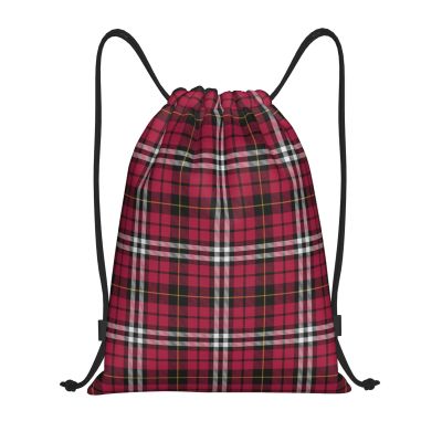 Drawstring Backpack String Bag Webster Tartan Sackpack, Medium