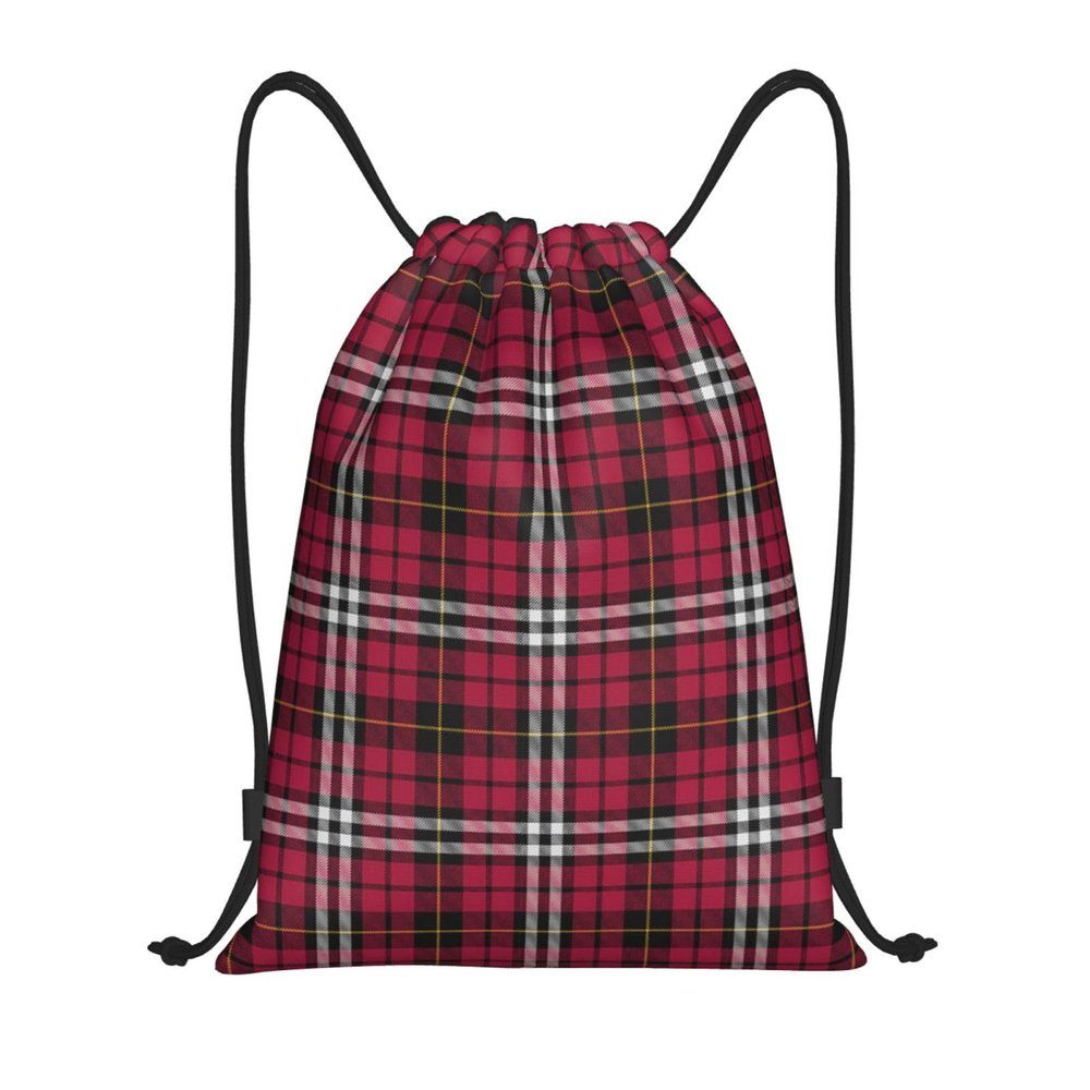 Drawstring Backpack String Bag Webster Tartan Sackpack, Medium