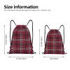 Drawstring Backpack String Bag Webster Tartan Sackpack, Medium view 2