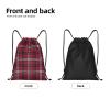 Drawstring Backpack String Bag Webster Tartan Sackpack, Medium view 3