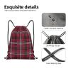 Drawstring Backpack String Bag Webster Tartan Sackpack, Medium view 4