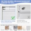 UrMoon No-Drill Cellular Shade, Blackout White, 67 W x 183 H cm view 2