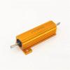 UGGOVXWZH 10PCS RX24 25W 400R 400 Ohm 25 Watt Metal Housing Aluminum Gold High-Power Heat-Sink Resistor view 1