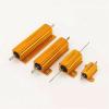 UGGOVXWZH 10PCS RX24 25W 400R 400 Ohm 25 Watt Metal Housing Aluminum Gold High-Power Heat-Sink Resistor view 4