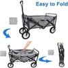 LXYDPZ Folding Shopping and Camping Wagon, Sand view 3