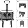 LXYDPZ Folding Shopping and Camping Wagon, Sand view 4
