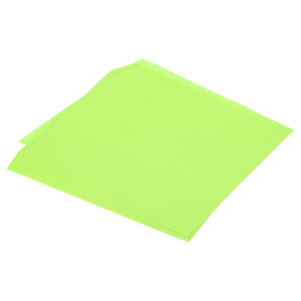 QUARKZMAN 100-Sheet Double-Sided Fluorescent Green Origami Paper, 25 x 25 cm, 70 gsm