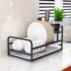Stainless Steel Dish Drying Rack, Black, 43 x 27 x 23.5 cm view 3