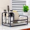 Stainless Steel Dish Drying Rack, Black, 43 x 27 x 23.5 cm view 4