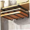 Hperu Under-Shelf Cutting Board Holder, Black view 1