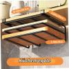 Hperu Under-Shelf Cutting Board Holder, Black view 2