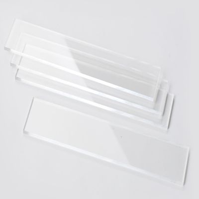 Kltzchenmann Maxi Acrylic Blocks 5/10 x 50 x 250 mm, Clear, 5 mm, 4 Pieces