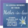 Stuff4 Sympathy Card – In Loving Memory of Your Mother-in-Law view 1