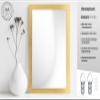 CLAMARO Vision Wall Mirror 55 x 155 cm Gold with Frame, 300+ Sizes Available, Real Glass, Portrait or Landscape Mounting, Handmade in Germany view 3