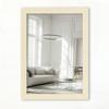 CLAMARO Vision Wall Mirror 60 x 60 cm, Beige Frame, 300+ Sizes, Vertical or Horizontal Mounting, Handmade in Germany view 2