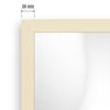CLAMARO Vision Wall Mirror 60 x 60 cm, Beige Frame, 300+ Sizes, Vertical or Horizontal Mounting, Handmade in Germany view 4