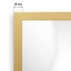 CLAMARO Vision Wall Mirror with MDF Frame, Real Glass, Gold, 85 x 110 cm view 4