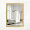CLAMARO Vision Wall Mirror 60 x 150 cm, Gold Frame, Real Glass, Portrait or Landscape view 1