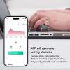 VBESTLIFE Smart Ring, Health and Activity Tracker, Heart Rate Monitor, Sleep Recorder, Activity Reminders, iOS/Android, IP68 Waterproof, Gold, Size 8 view 3