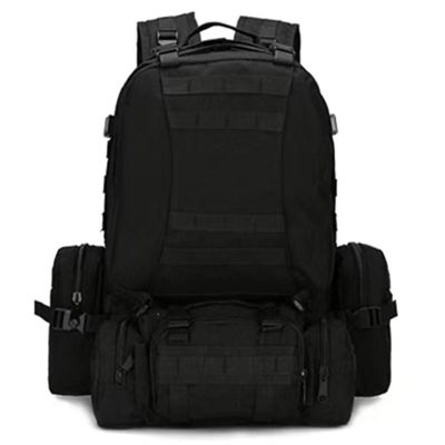 YunYunStrap 50L Tactical Backpack, MOLLE Men's Daypack, 4-in-1 Military Pack