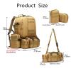 YunYunStrap 50L Tactical Backpack, MOLLE Men's Daypack, 4-in-1 Military Pack view 2