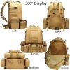 YunYunStrap 50L Tactical Backpack, MOLLE Men's Daypack, 4-in-1 Military Pack view 3
