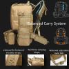 YunYunStrap 50L Tactical Backpack, MOLLE Men's Daypack, 4-in-1 Military Pack view 4