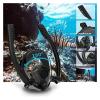 ZGYOZMNG Full-Face Snorkel Mask, Anti-Fog, Blue, 2 L view 2