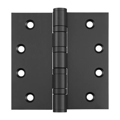 Yuattory Black 4-Inch Stainless Steel Ball-Bearing Door Hinges for Exterior Doors, 3-Pack