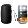 Mini Glass Travel Tea Set with Teapot and Two Cups view 1