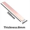 CHAOUYYZ Copper Flat Bar 8 mm x 20 mm x 500 mm view 2