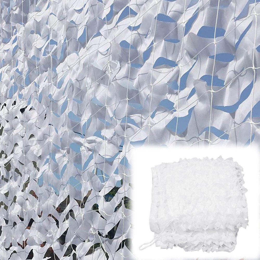 White Camouflage Net, Outdoor Camo Net, 1 x 10 m