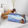 Large Silver Pencil Case and Cosmetic Bag view 4