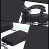 LiChA Office Chair, Computer Chair, E-Sports Gaming Chair with Ergonomic Cushion Seat, Mesh Fabric, Reclining Backrest, Black view 2