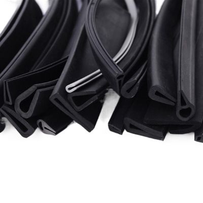 Weather-Resistant Solid U-Channel Auto Window Edge Guard, Sealing Strip, Glass Edge Trim, Shower Glass Door Seal, 1 m, Anti-Slip Friction (Size: Black, 6 x 13.5 mm)