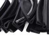 Weather-Resistant Solid U-Channel Auto Window Edge Guard, Sealing Strip, Glass Edge Trim, Shower Glass Door Seal, 1 m, Anti-Slip Friction (Size: Black, 6 x 13.5 mm) view 1