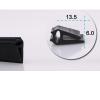 Weather-Resistant Solid U-Channel Auto Window Edge Guard, Sealing Strip, Glass Edge Trim, Shower Glass Door Seal, 1 m, Anti-Slip Friction (Size: Black, 6 x 13.5 mm) view 2