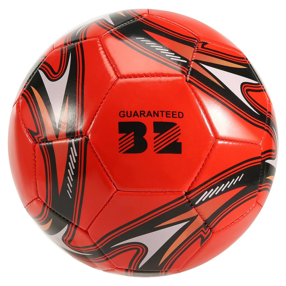 Niejgay Size 5 Official Training Soccer Ball, Red PVC, 21.5 cm Diameter