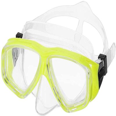 ZGYOZMNG Professional Diving Mask, Adjustable Silicone Anti-Fog Goggles