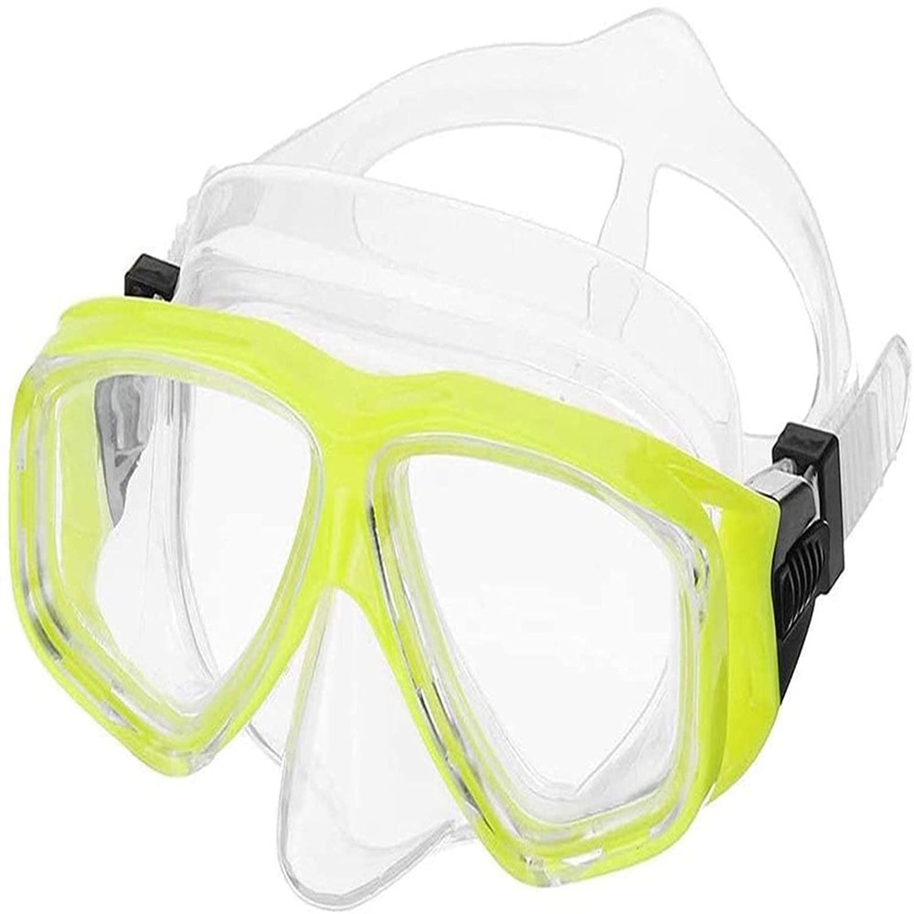ZGYOZMNG Professional Diving Mask, Adjustable Silicone Anti-Fog Goggles